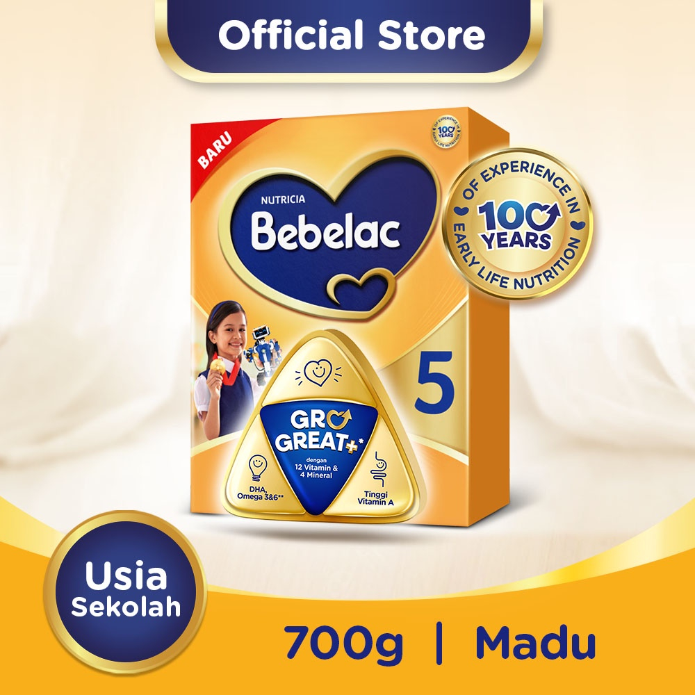 Bebelac 5 Honey Pockey Susu Pertumbuhan Bubuk 700 gr