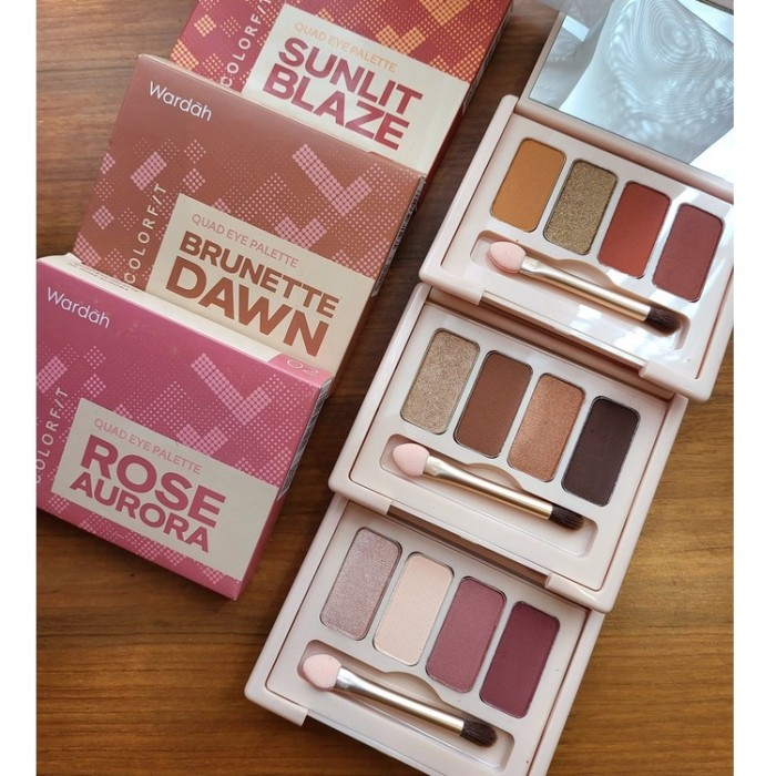 Wardah Colorfit Quad Eyeshadow Pallete 4 in 1