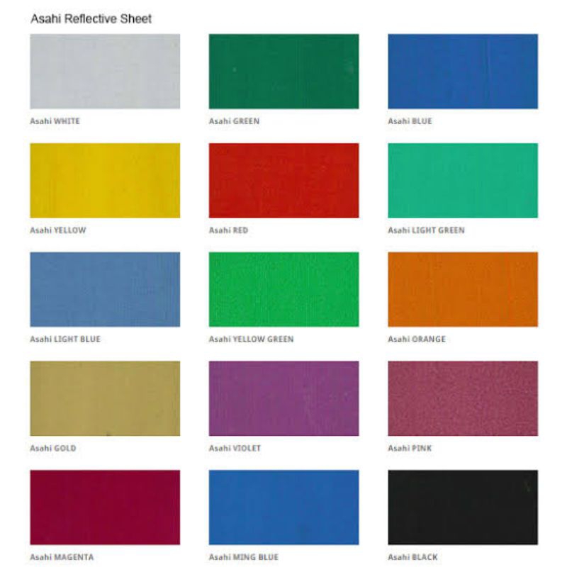 Bahan Stiker Cutting Reflektif Skotlet merk Asahi