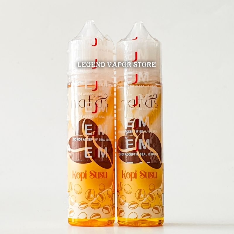 FREEBASE - LIQUID NAFAS Kopi Susu 60ML 3MG 6MG AUTHENTIC By EJM X TICKETS BREW