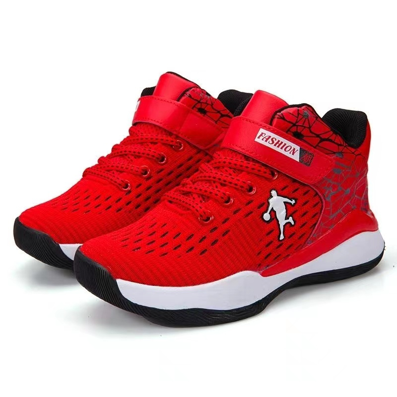 Minipetite SH2207 Sepatu sneakers sport olahraga basket ringan nyaman sol empuk bahan PU leather (kulit sintetis ) anak usia 5 tahun sd dewasa remaja size 30 - 40
