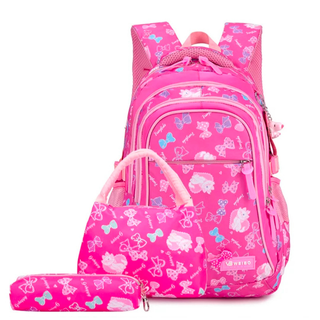 WWH10 Tas Anak Perempuan Sekolah SD Ransel 3D Timbul Size 16&quot; Besar Girl Impor MKT