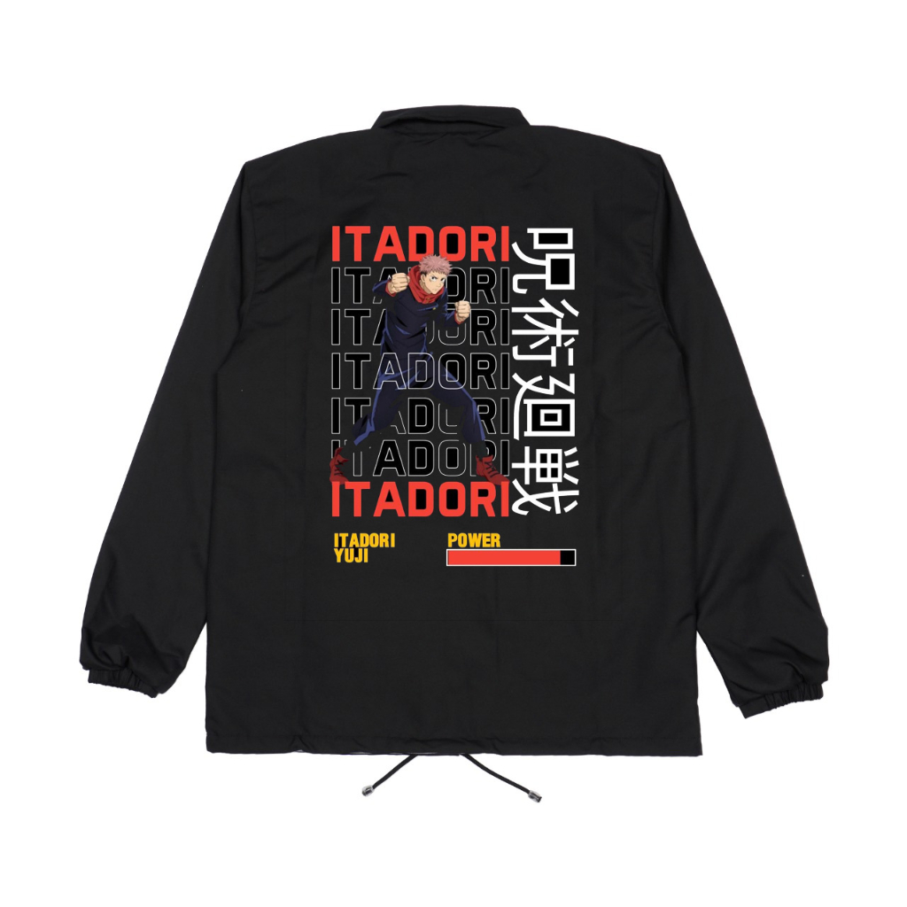 Jaket Coach Anime Jujutsu Kaisen Yuji Itadori