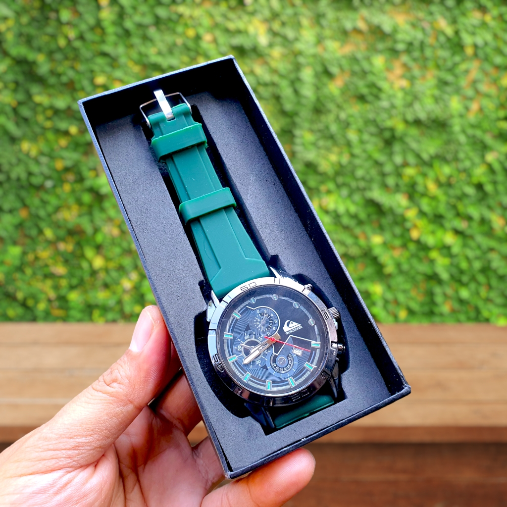 Jam tangan pria bisnis Quiksilver QSR107 tanggal aktif