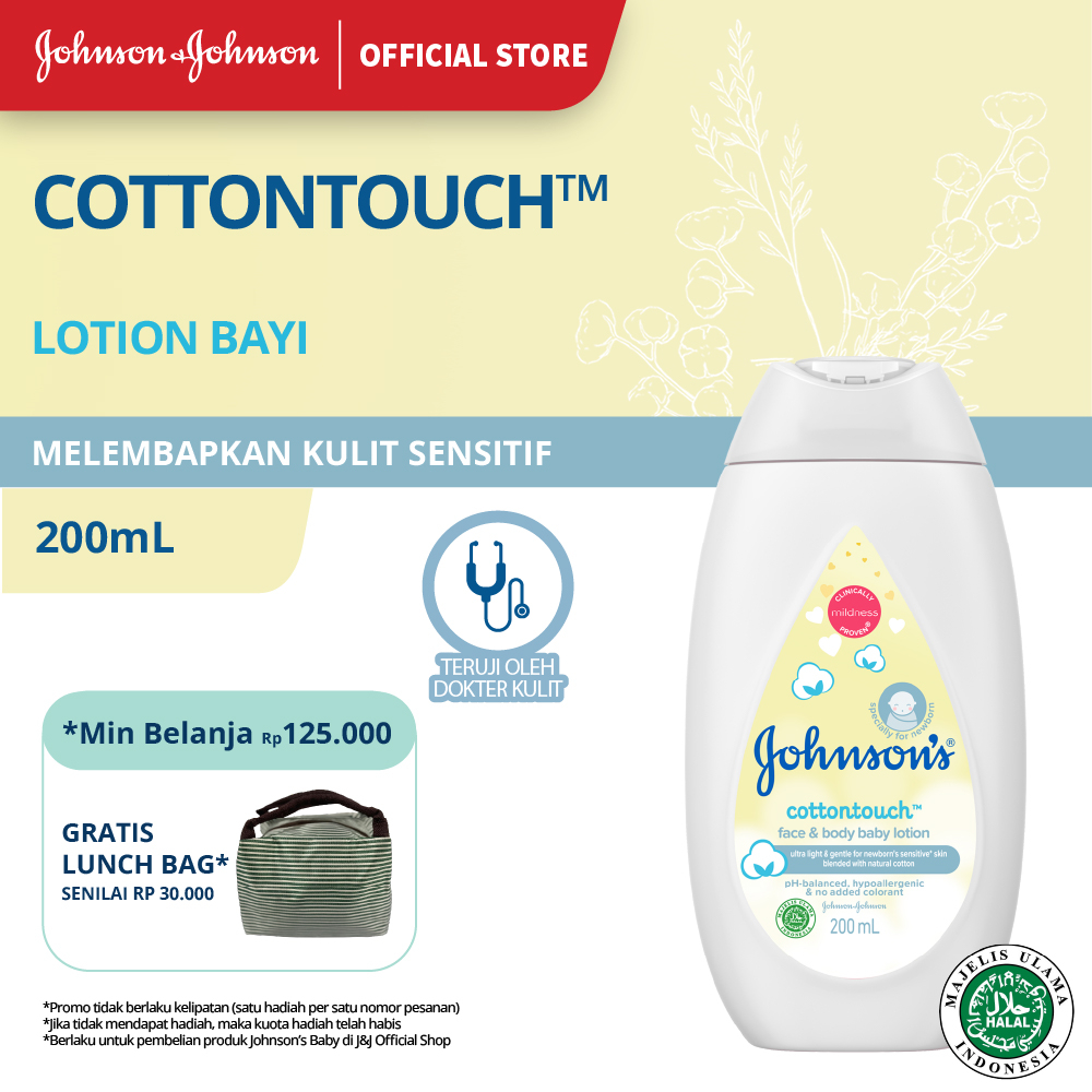 JOHNSON'S CottonTouch Baby Lotion - Losion Bayi 200ml