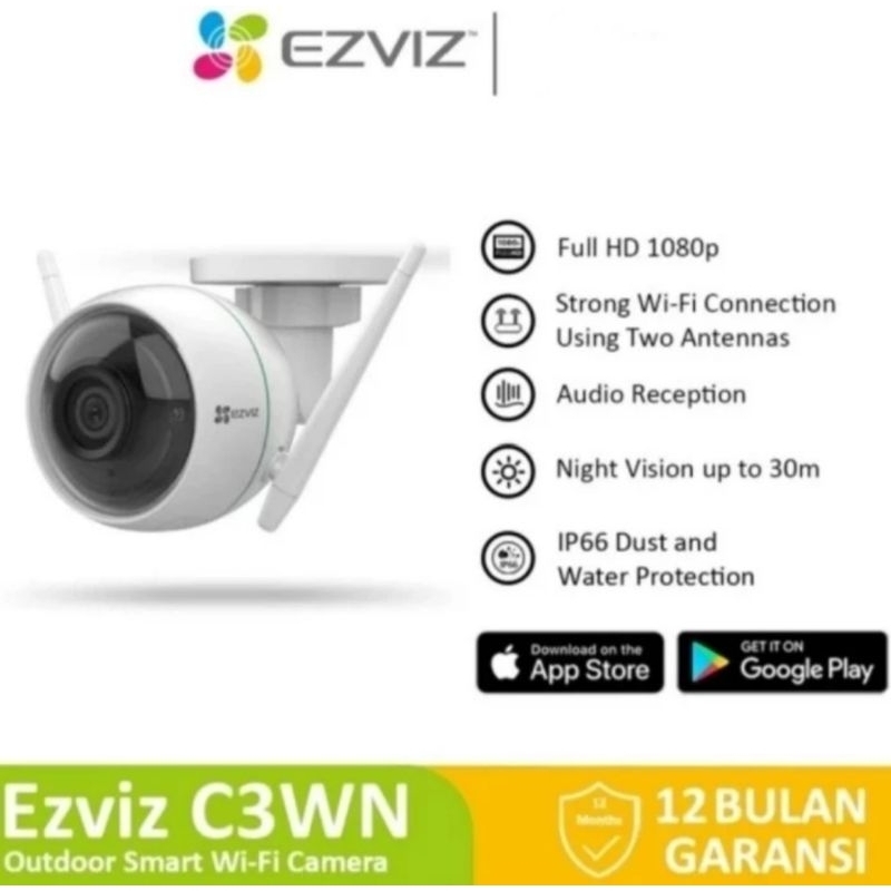 EZVIZ HUSKY C3WN Outdoor Full HD IP Camera CCTV WIFI WATERPROOF 1080P