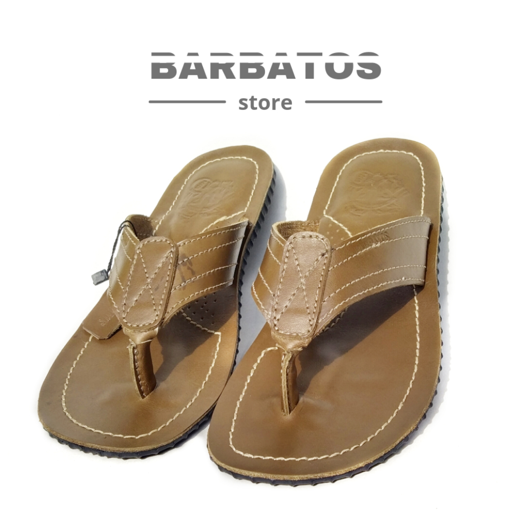 Sigma x Barbatos Sandal Jepit Kulit Pria | Sandal Jepit Army | Sandal Casual Pria | Sandal Terbaru