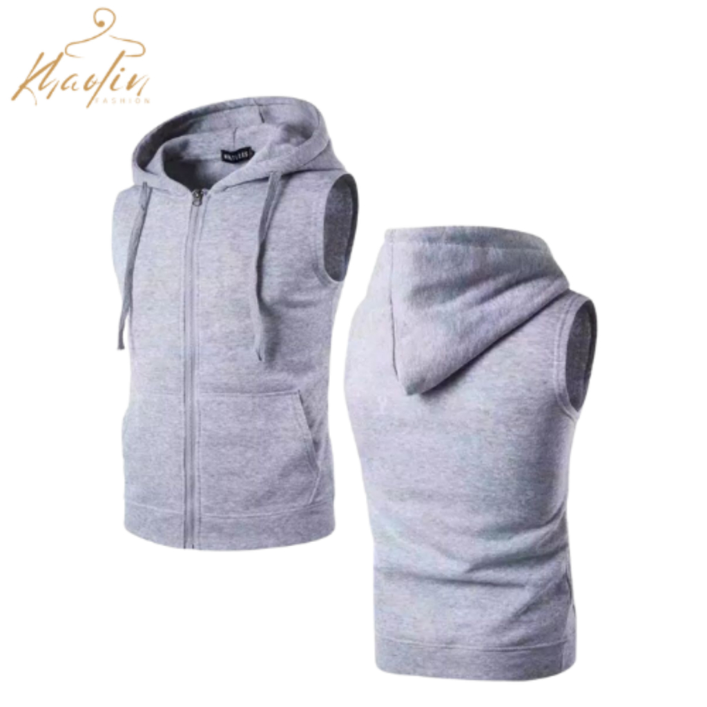 Jaket Rompi Pria Fleece Premium Vest Hoodie Zipper Jumbo Bigsize M L XL XXL XXXL XXXXL XXXXXL