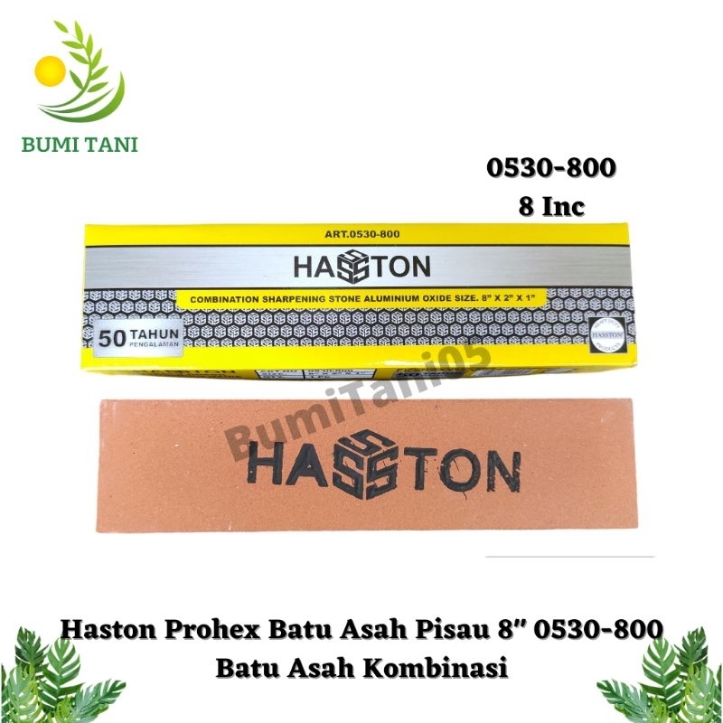 Hasston Prohex Batu Asah Pisau 8" Kombinasi 0530-800 Batu Gosok Asahan