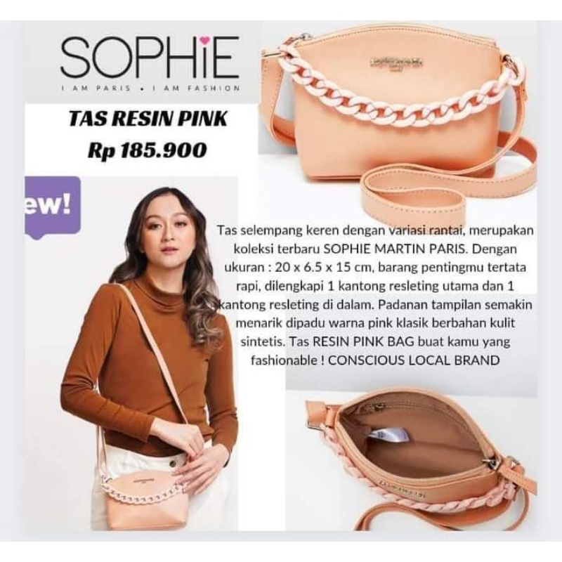 promo tas RESIN PINK SOPHIE MARTIN