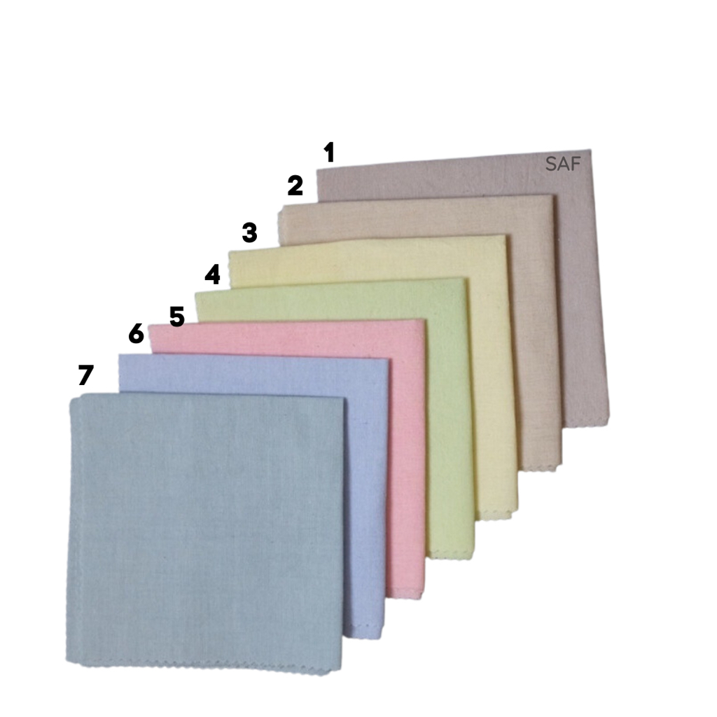 napkin kain warna polos blacu props foto SAF styling photo makanan ( PAKET 7 WARNA )
