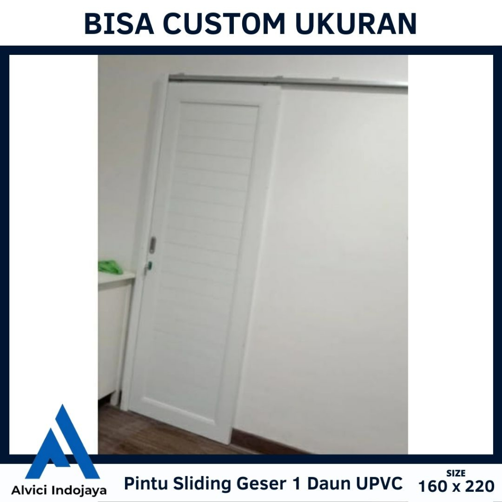 Pintu Sliding Geser 1 Daun UPVC