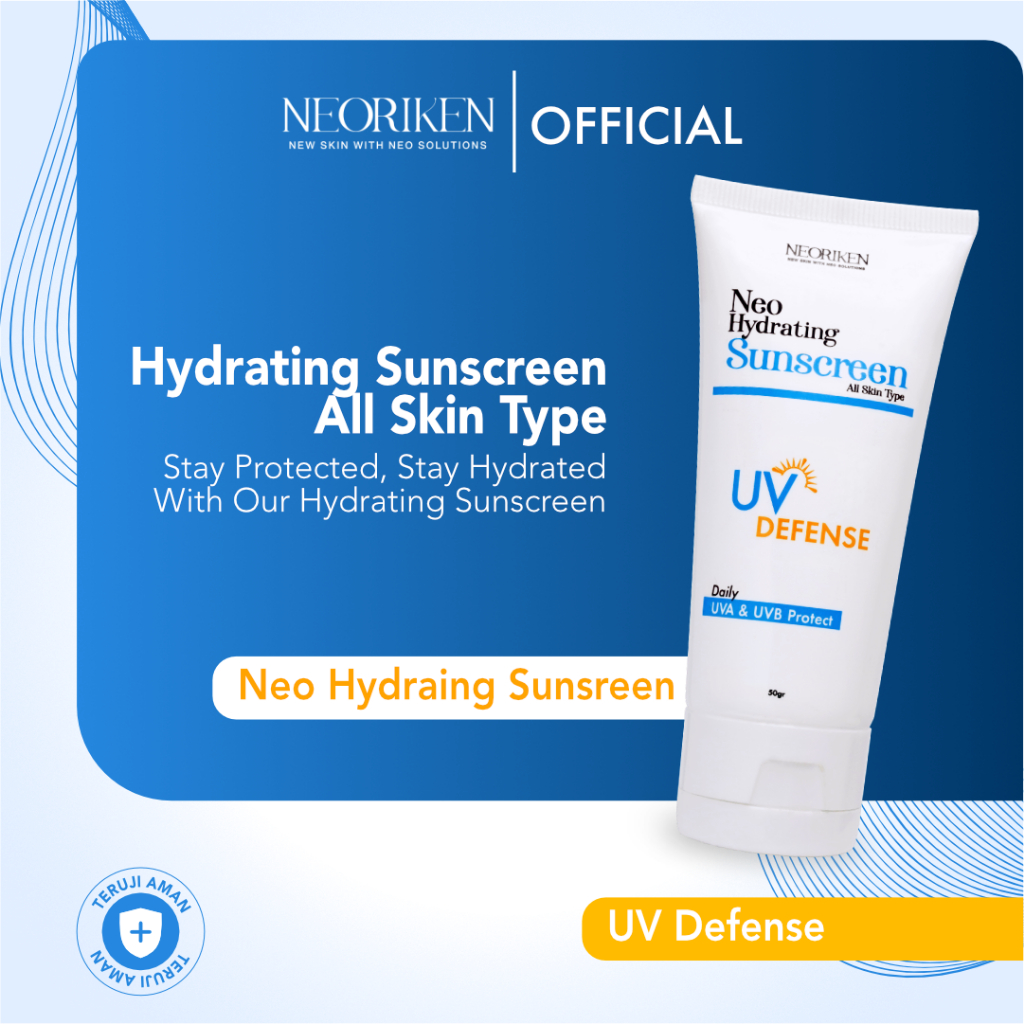 Neoriken Hydrating Sunscreen SPF 50 PA++++ 50gr | Daily UVA &amp; UVB Protect