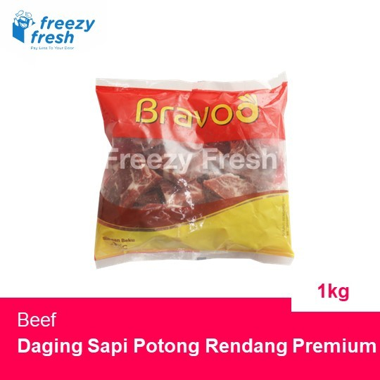 Daging Sapi Potong Rendang Premium Bravo 1kg