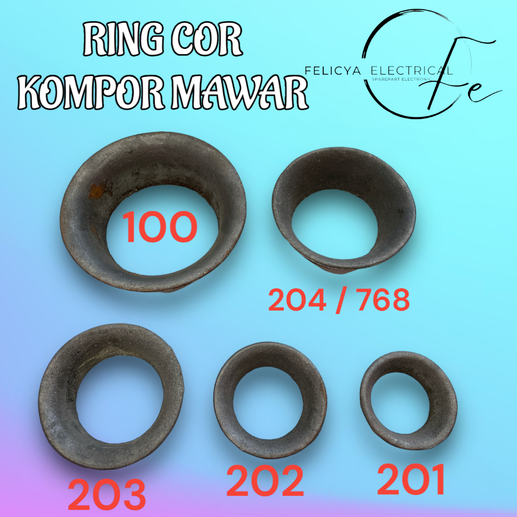 RING COR KOMPOR MAWAR 201,202,203,768 DAN 100/ KOMPOR TEGANGAN TINGGI