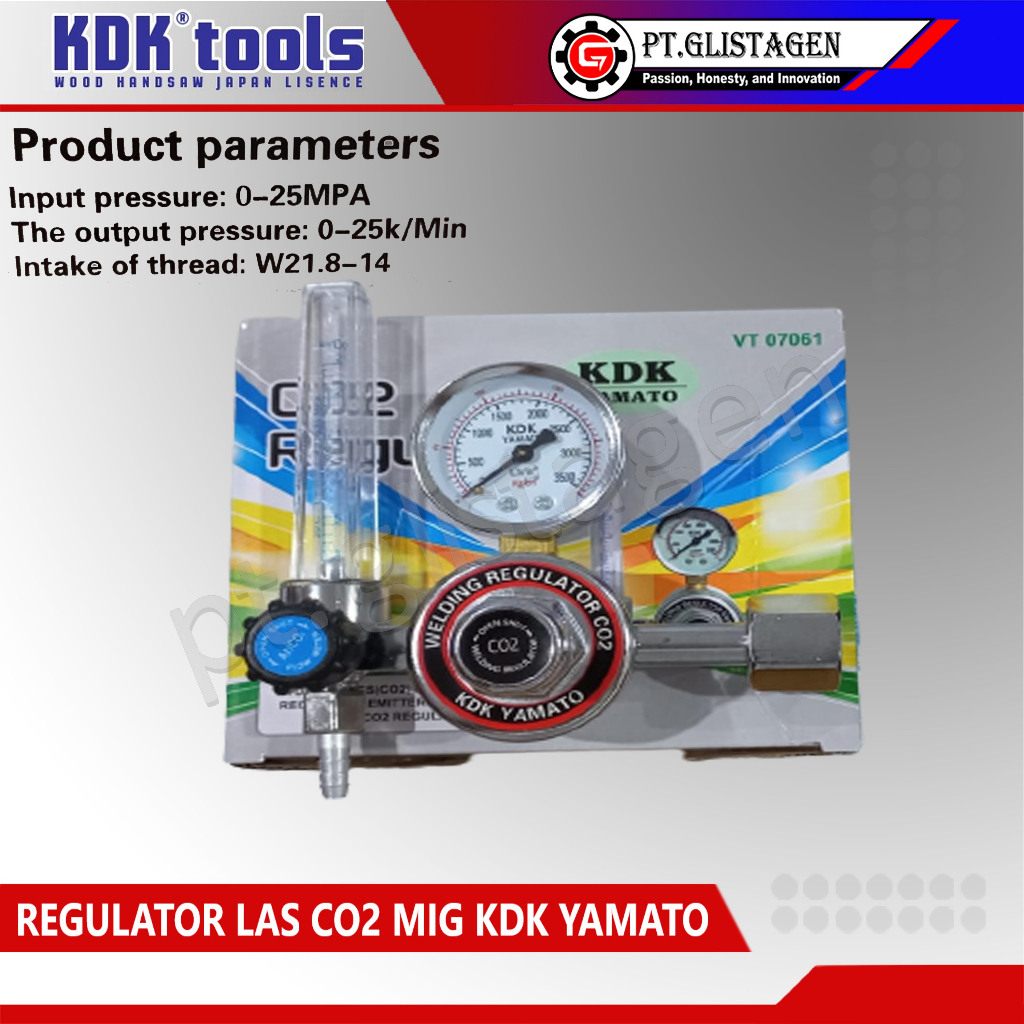 Regulator Las CO2 MIG MAX KDK Yamato Tabung Las CO2 HIGH QUALITY