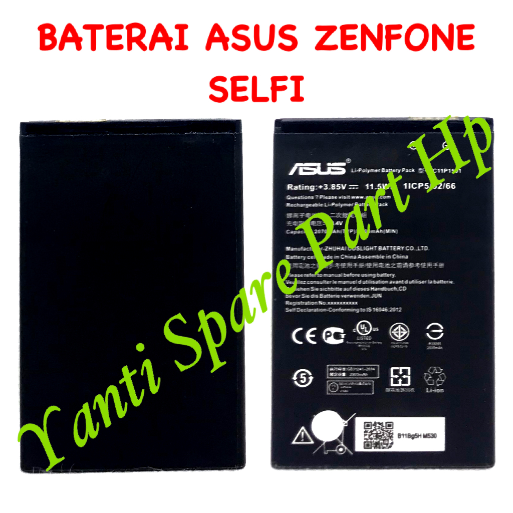 Baterai Asus Zenfone 2 Laser 5.5 ZE550KL Zenfone Selfie ZD551KL C11P1501 Original New