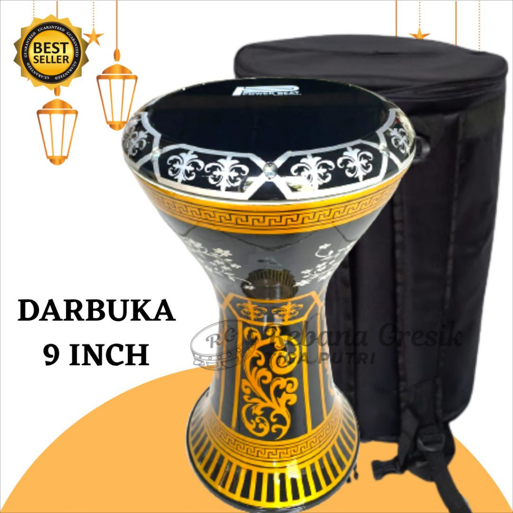 Darbuka Almunium cor ukuran 9 in mika powerbeet sombaty