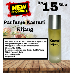 Parfum / Minyak Wangi Kasturi Kijang 35 Ml Tanpa Campuran Alkohol