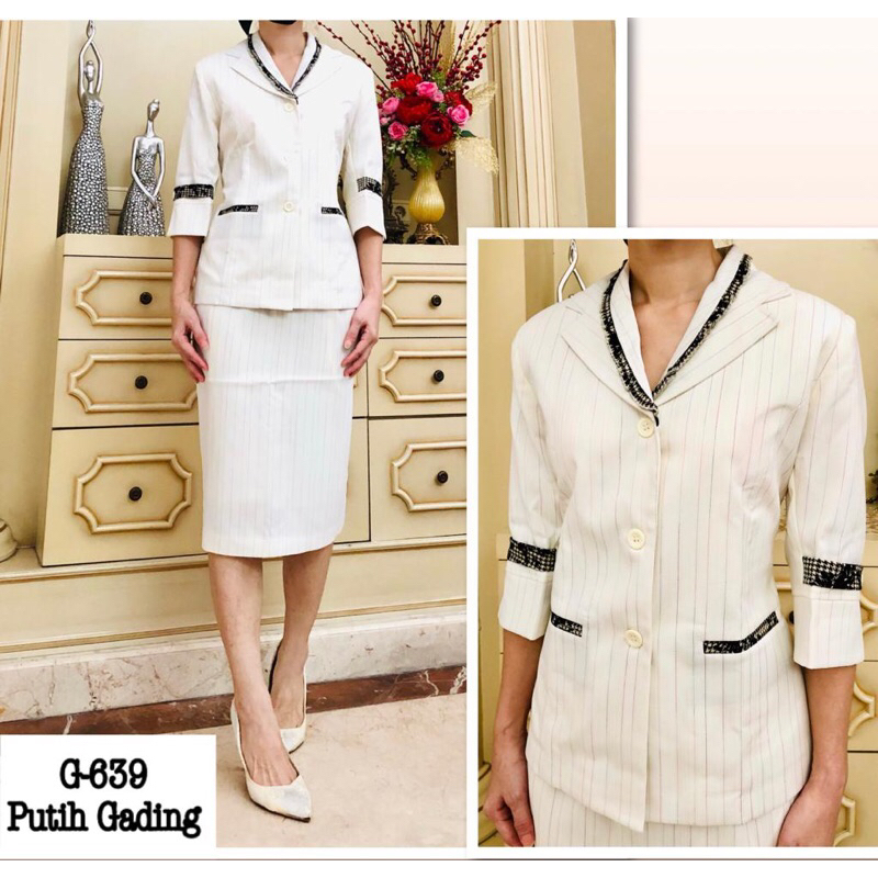 Set BLazer Wanita Kantor. Pakaian kantor wanita set. Pakaian kantor wanita kekinian. Set blazer Gruc