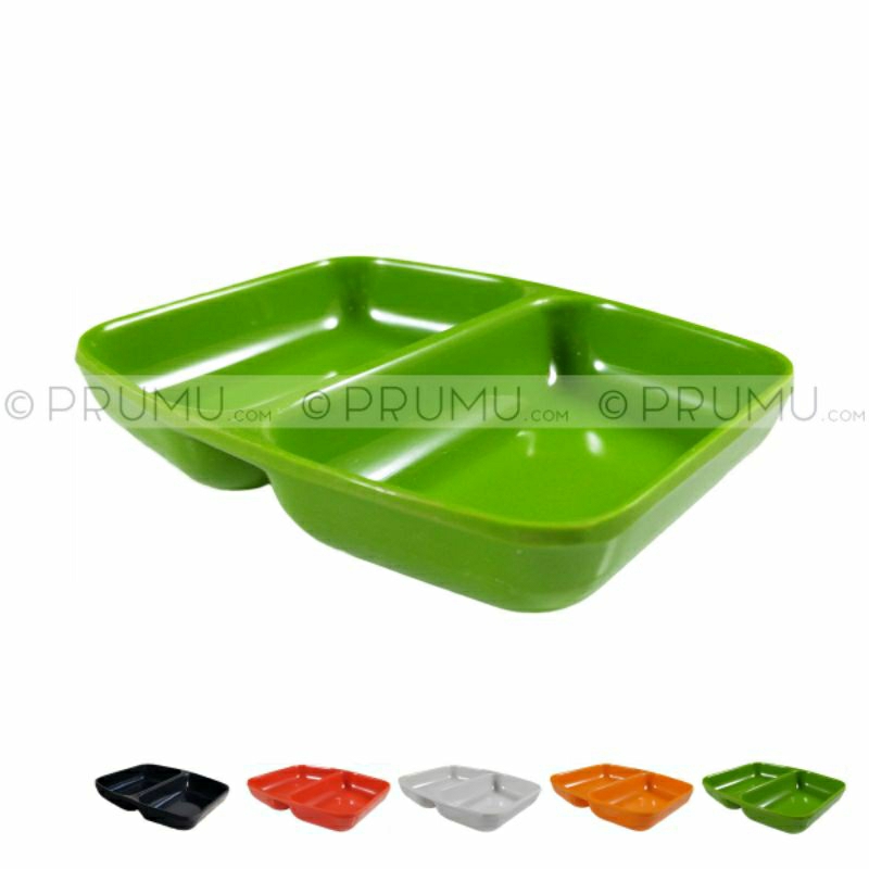 [ ⭐FREE ONGKIR⭐ ] Piring tempat sambal sekat Melamine Foodgrade A Ori tebal