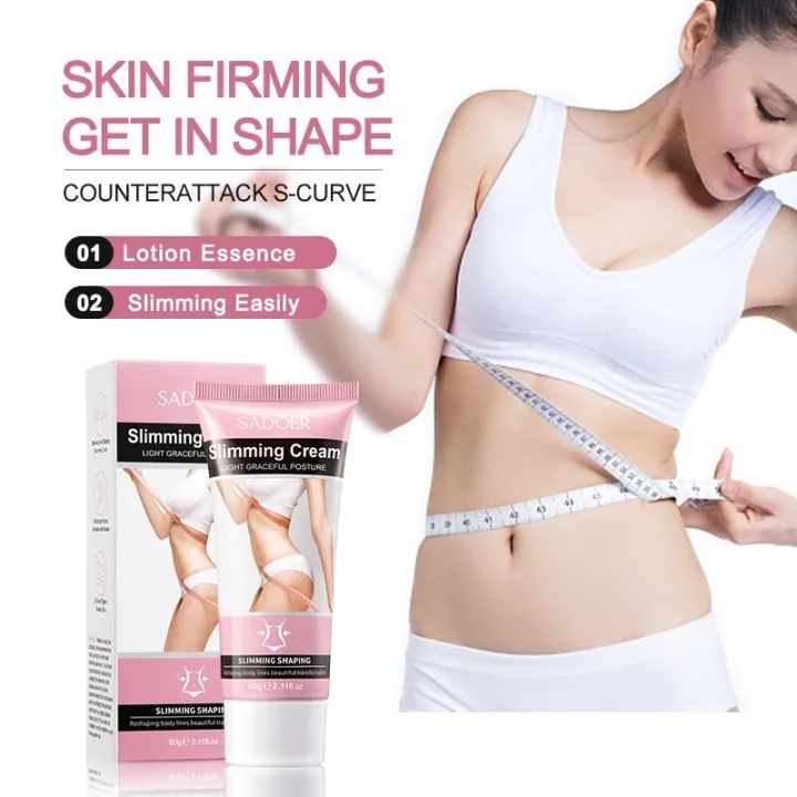 SADOER Slimming Cream Krim Pelangsing Membakar Lemak Kurus Dengan Cepat Pelangsing Membentuk - Mengecilkan Perut Paha Lengan Bagian Punggung