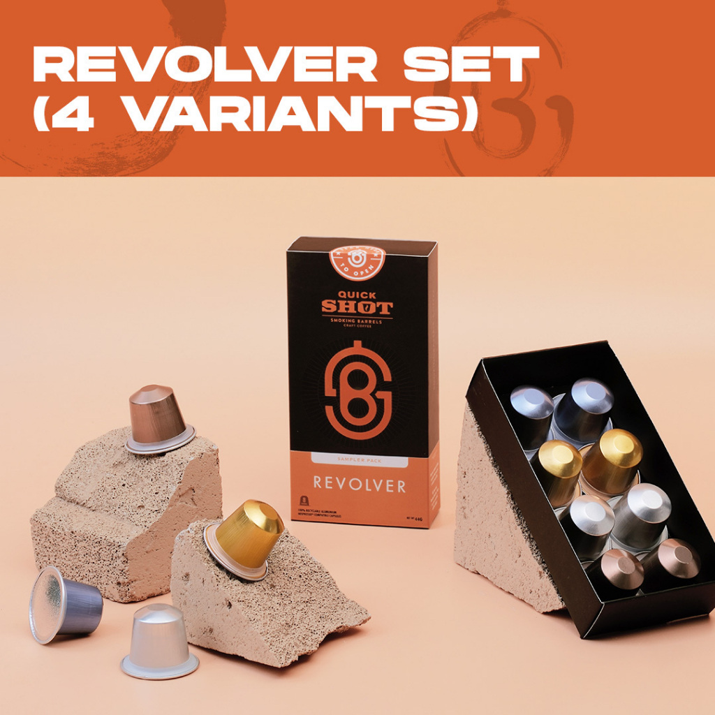 

Quick Shot Coffee Capsule - Revolver MixVarian Kapsul - SB Craft Coffee