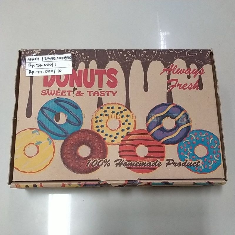 Dos Donat Coklat Motif (Isi 10pcs)