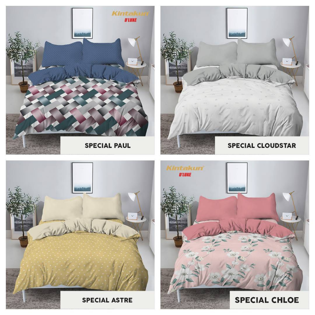 Kintakun D'Luxe Bed Cover Set SPREI FLAT Special Edition Uk. 180x200