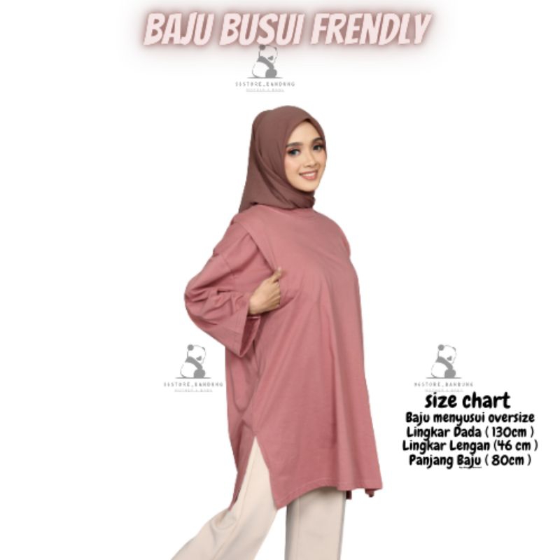 Baju Menyusui Bukaan Kanan Kiri Kaos Menyusui Oversize Bukaan Samping
