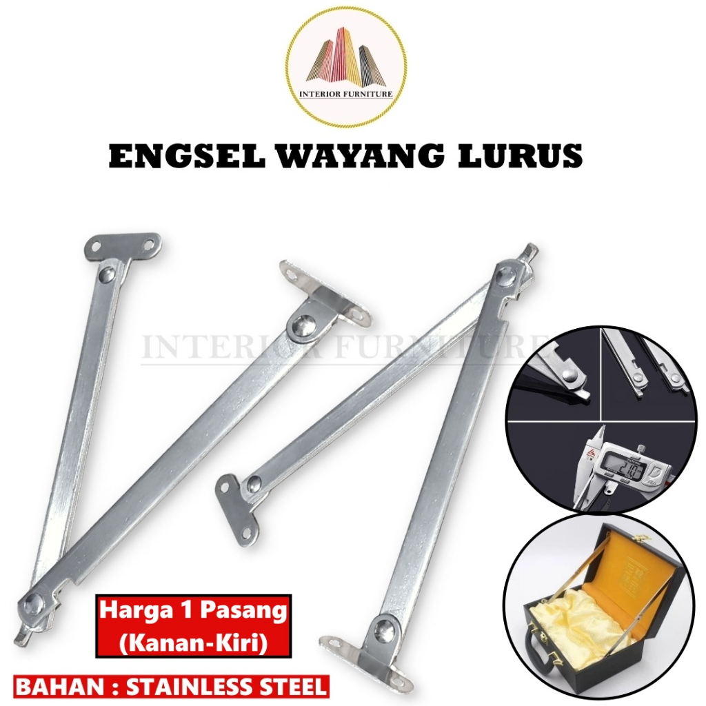 Engsel Wayang Lurus Engsel Salon Engsel Sikutan Engsel Jendela Lemari Flap Stay Engsel Bukaan Koper Peti