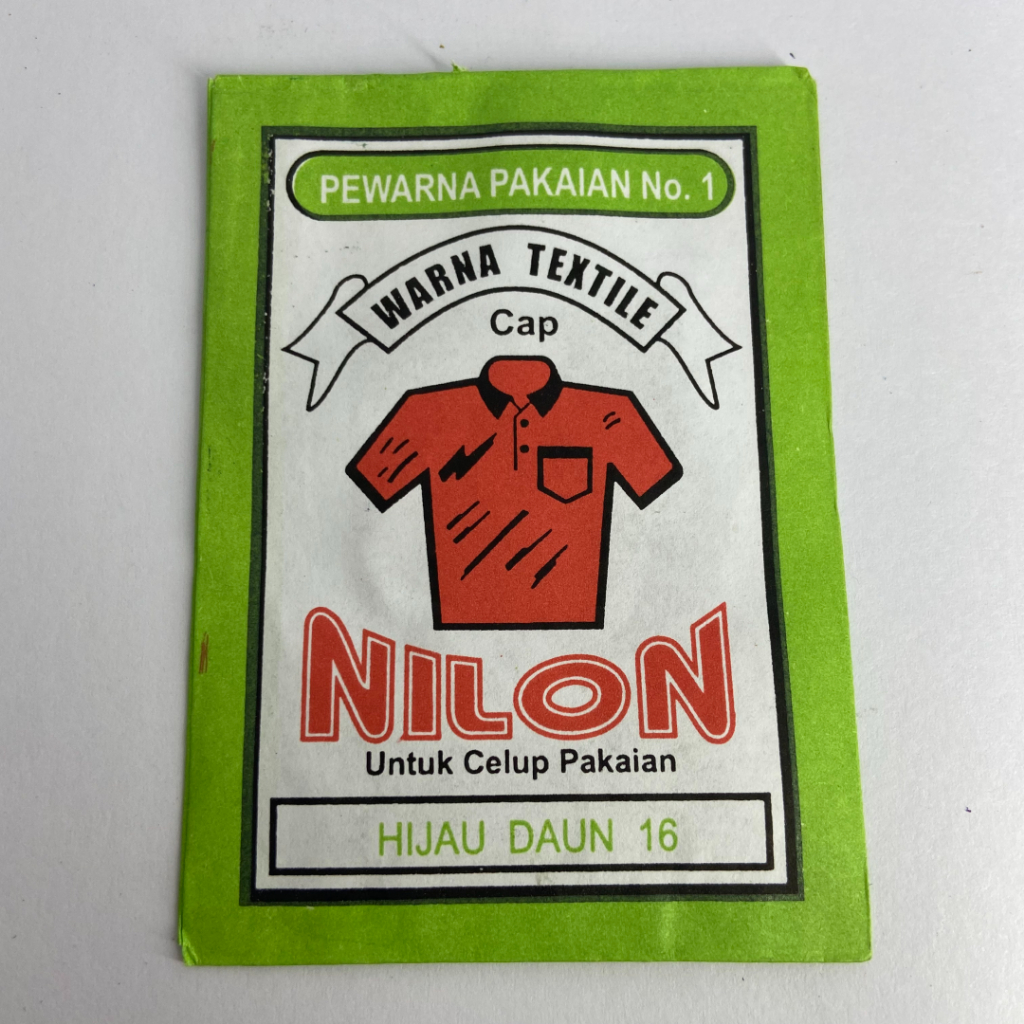 Wenter Wantex NILON Warna HIJAU DAUN Bubuk Powder Serbuk Wantek Pewarna Textil Kain Pakaian Baju Kao