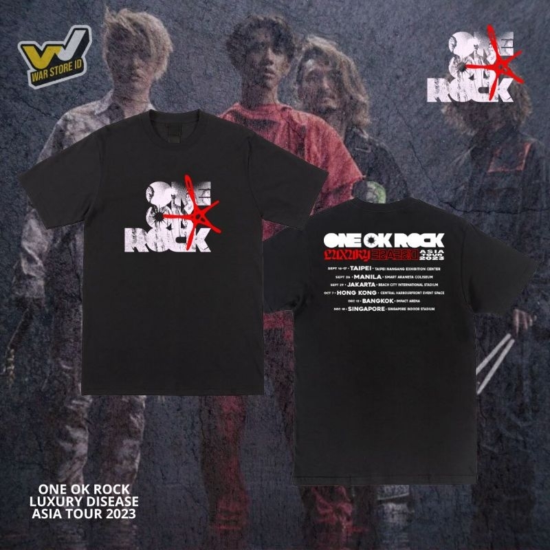 KAOS BAND / Kaos ONE OK ROCK Asia Tour 2023 / ONE OK ROCK / BAJU MUSIK Alternative Rock