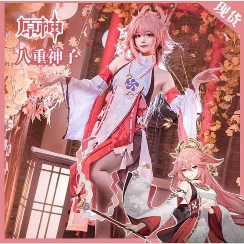 WTS YAE MIKO WIG & KOSTUME & ACC FULLSET NEW