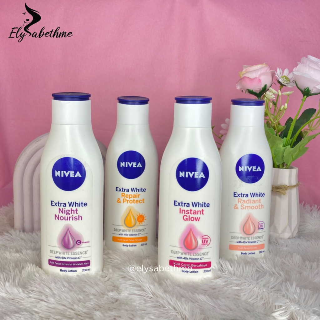 ✿ELYSABETHME✿ 𝓷𝓲𝓿𝓮𝓪 Nivea Extract Body Lotion 200ml hand hembody moist moisturizer