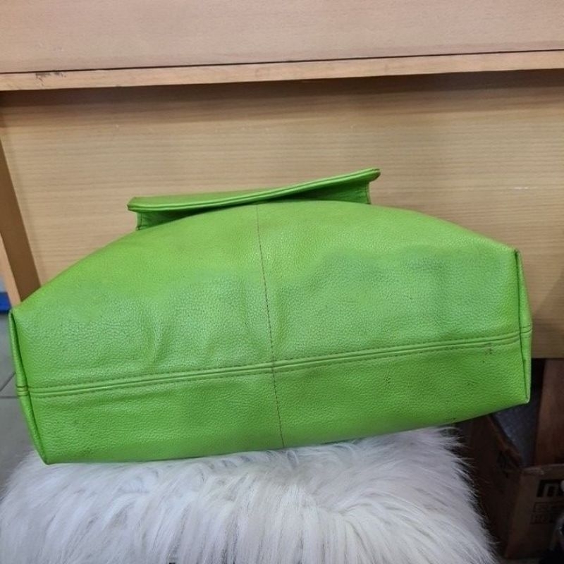 TAS KULIT GREEN ELEGANT