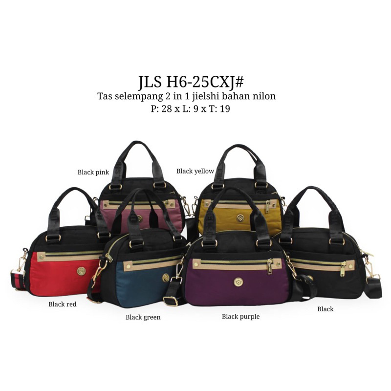 JLSH6-25 TAS WANITA IMPORT JIELSHI 2in1 JINJING DAN SELEMPANG