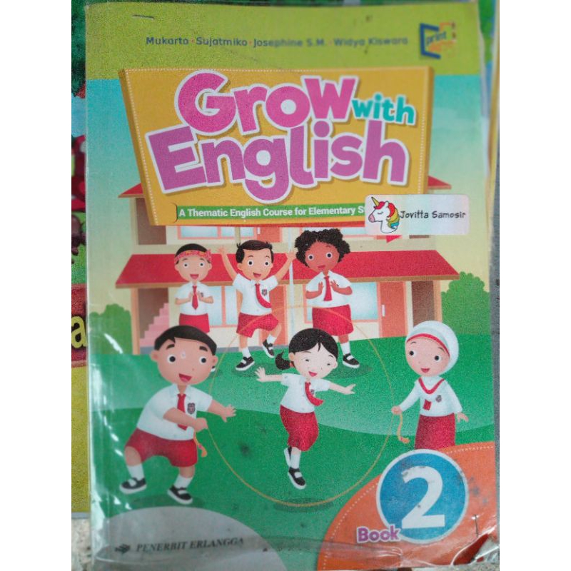 

buku bekas GROW WITH ENGLISH BOOK 1 and 2