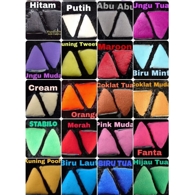 Kuping Helm,Kuping Kucing Helm, Accessories Helm,Kuping Helm Bogo,Kuping Helm Halfface,Kuping Helm F