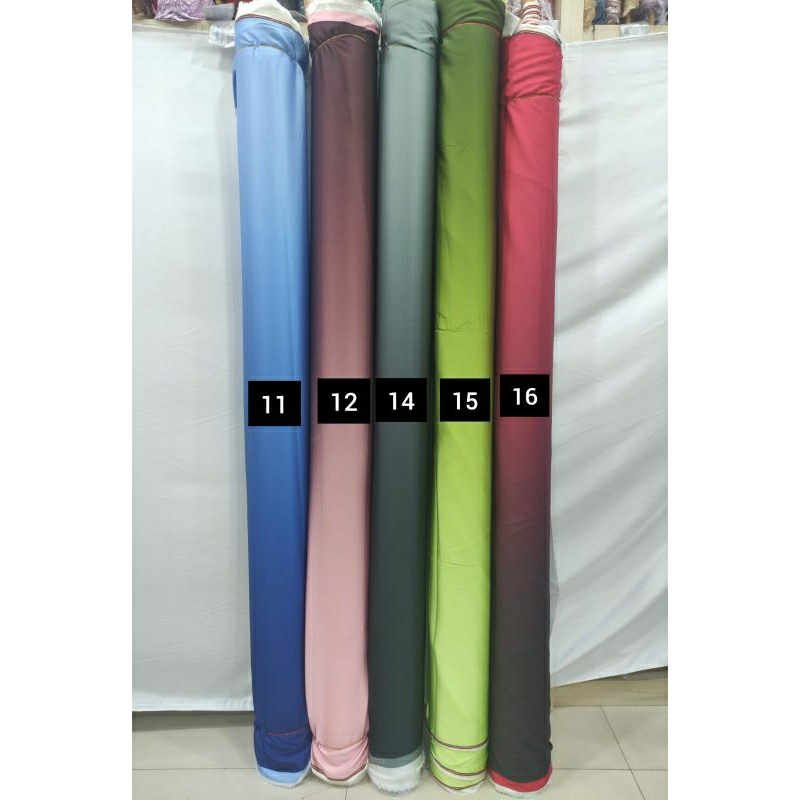 Kain Silky Satin Armany Ombre Gradasi