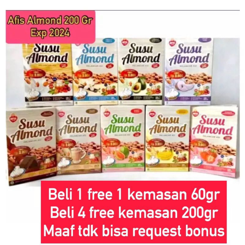 Afis Life Susu Almond Asi Booster 200 gram