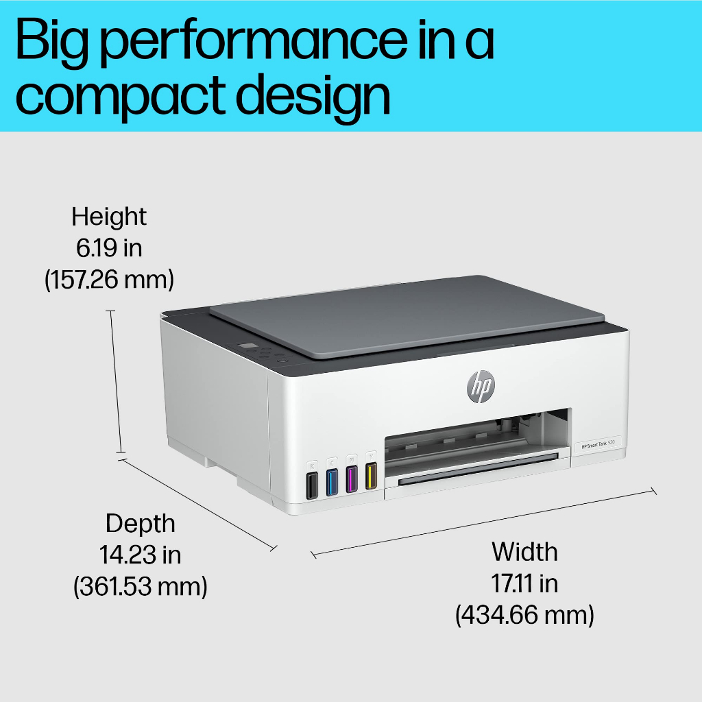 Printer HP Smart Tank 520 USB All-in-One Printer (1F3W2A) Garansi HP Indonesia