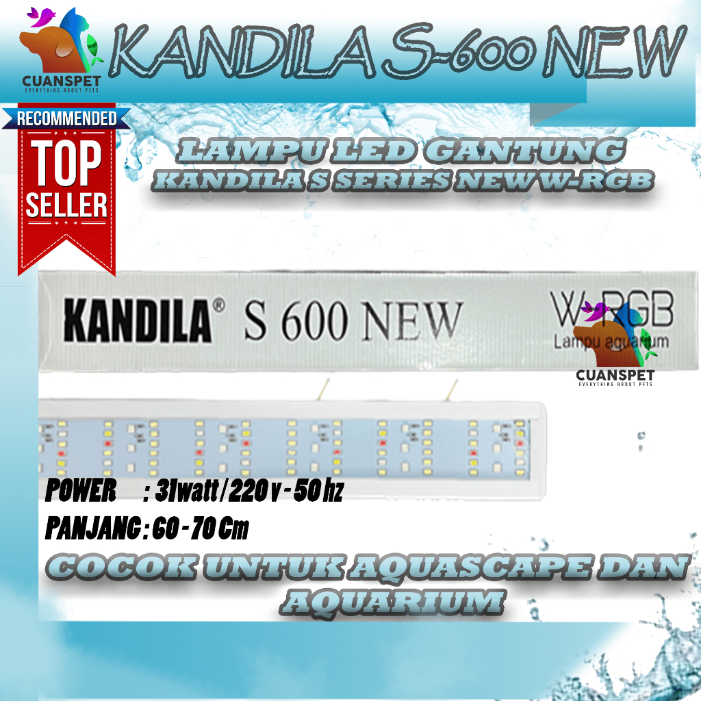 Lampu Aquarium Aquascape KANDILA S NEW SERIES S600 WRGB LED / KANDILA NEW S SERIES / KANDILA NEW SER