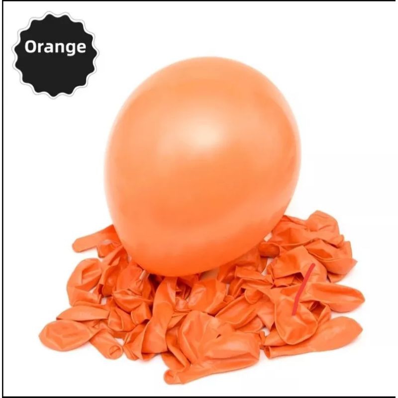Balon Metalik Orange 12 inch / Metalic Balon / Balon Orange / balon Metalik Orange
