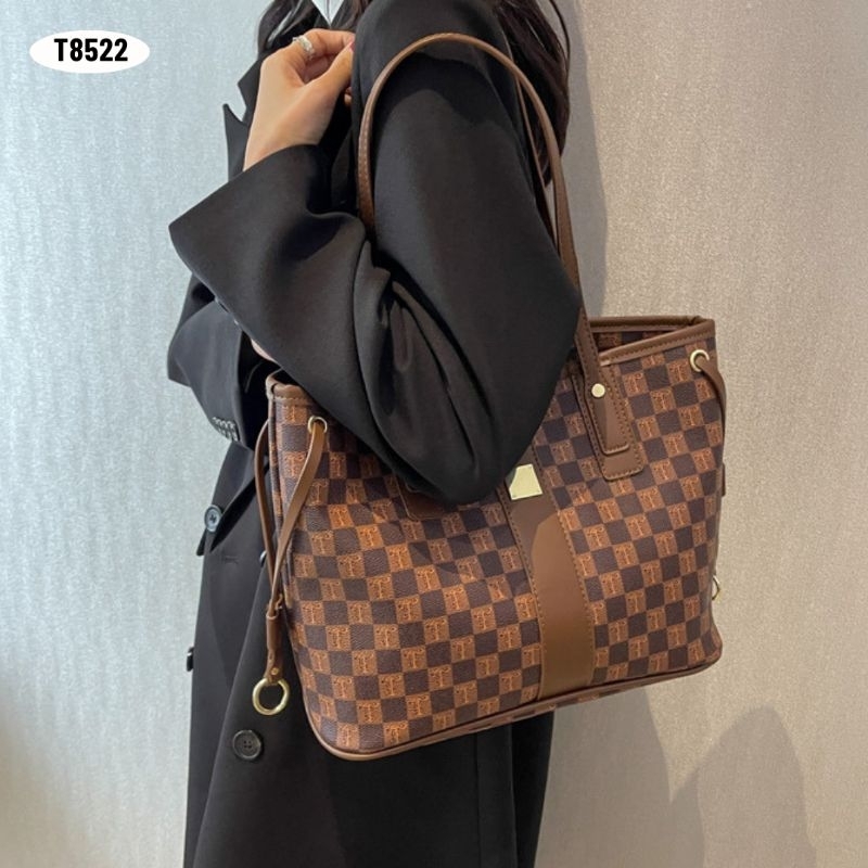 [IMPORT] T8522 - TAS TOTE WANITA FASHION IMPORT - 76BAGSTORE