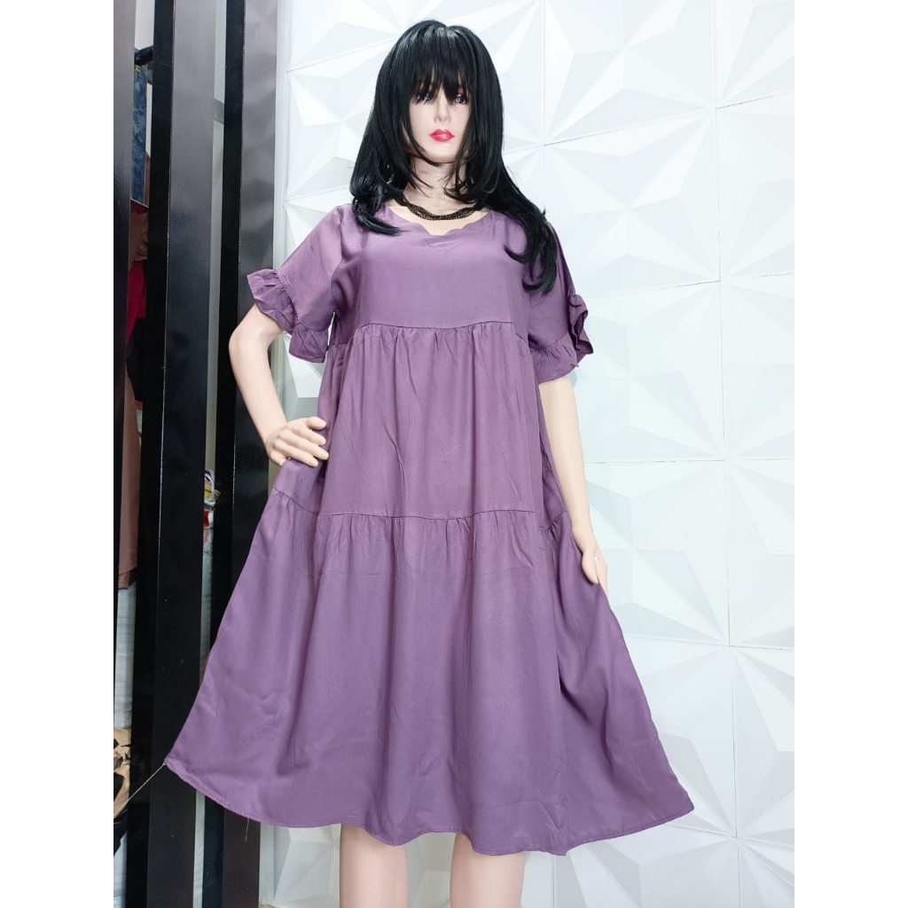 DASTER CANDA SUSUN POLOS RUMBAI LENGAN