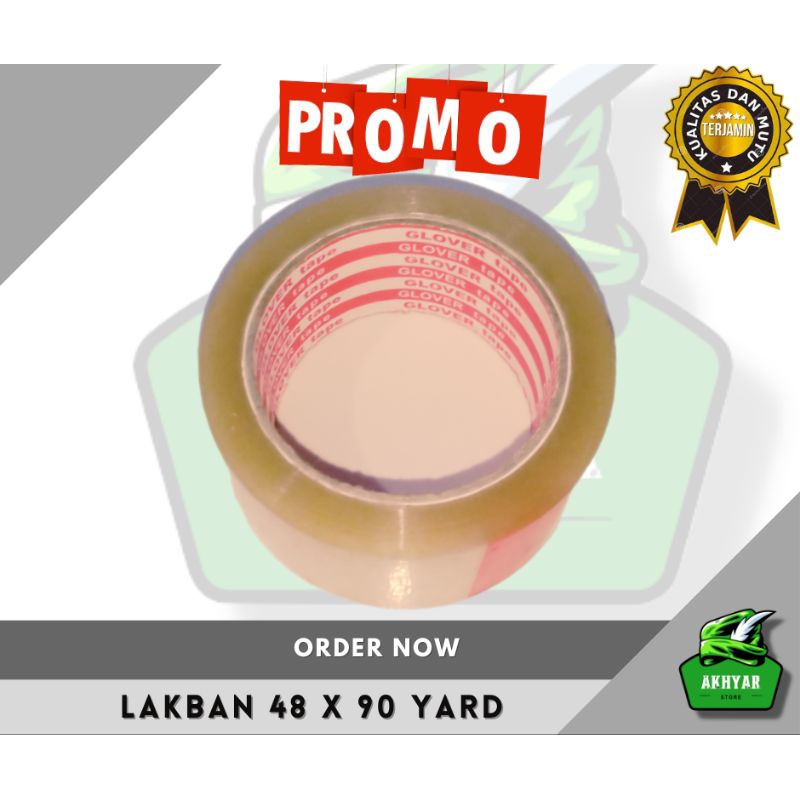 

Lakban Bening - Lakban Coklat Glover 48mm x 90 YARD