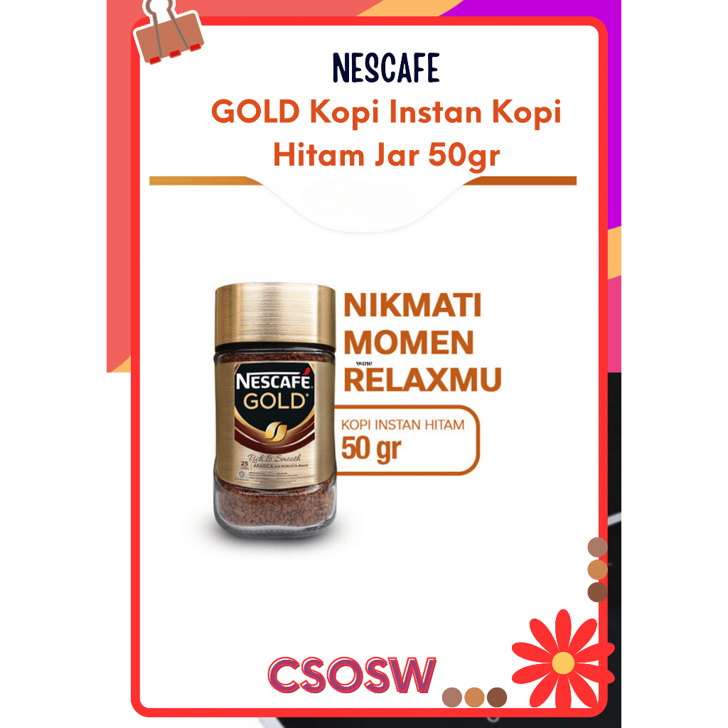 

Nescafe Gold Blend Jar 50Gr | Kopi Bubuk Premium | Ground Coffee