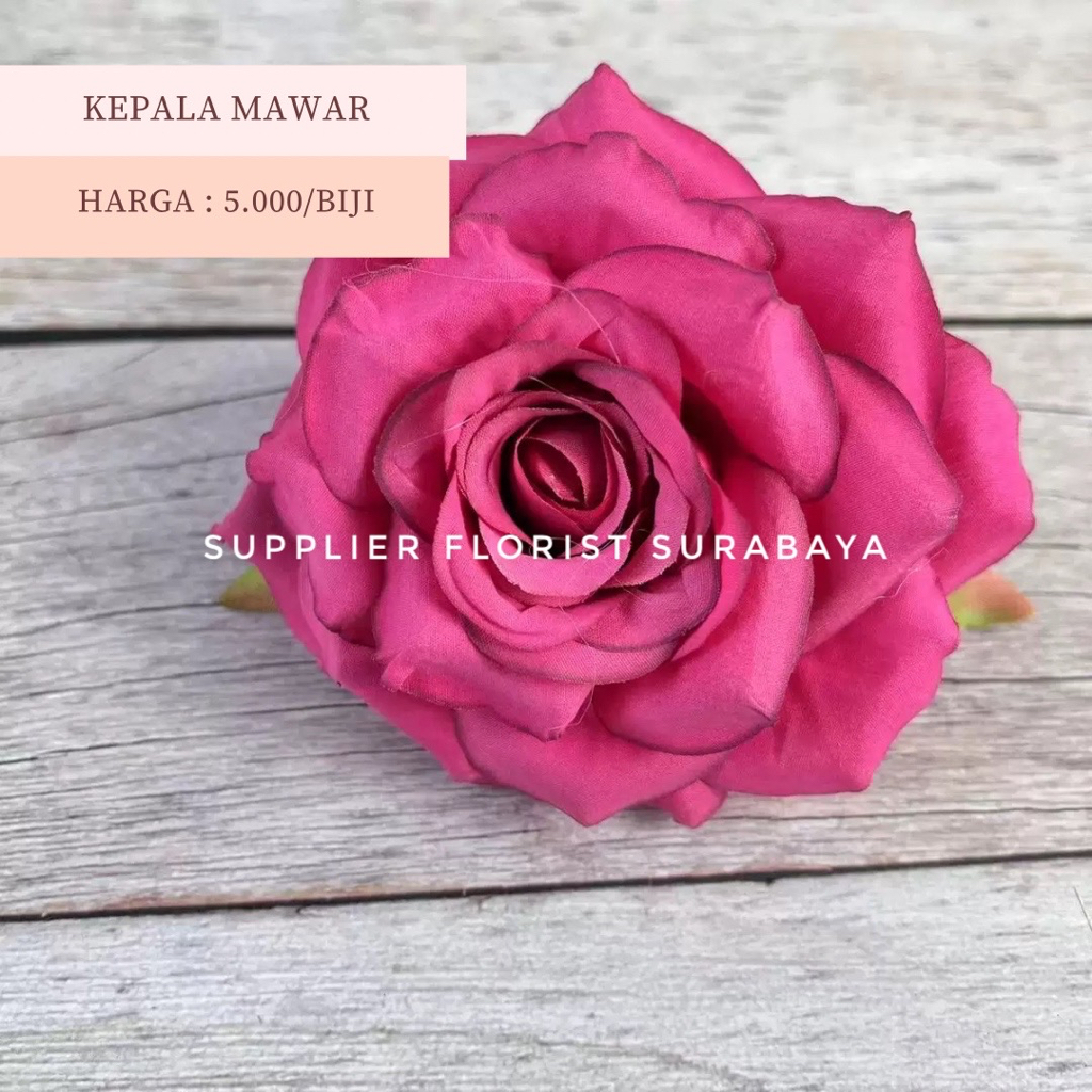 [HANYA KEPALA] KEPALA MAWAR PREMIUM MAWAR KERITING ARTIFICIAL ROSE FLOWER CRAFT ACCESORIS AKSESORIS BUNGA PALSU HIAS DIY FLOWER PREMIUM ROSE KOREAN STYLE