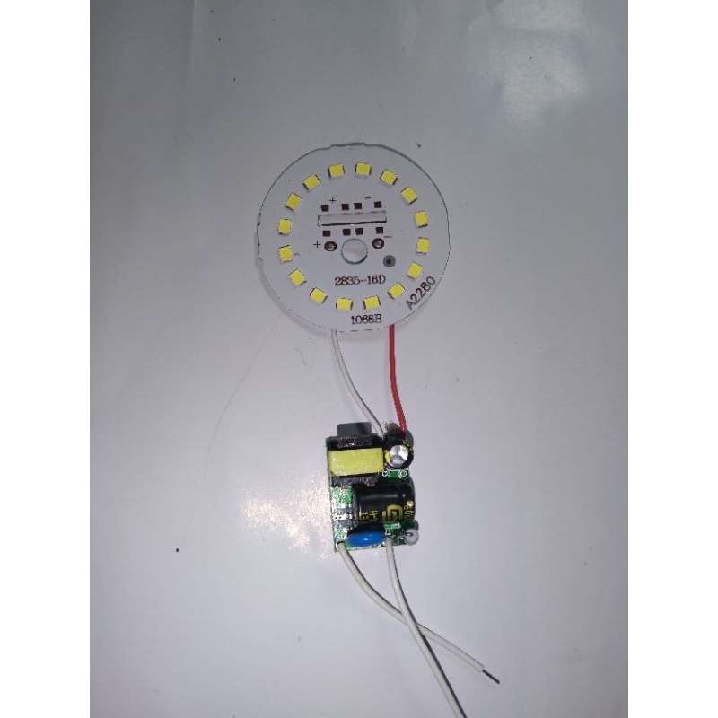 led dc + driver 12watt murah lebih terang dari led ac
